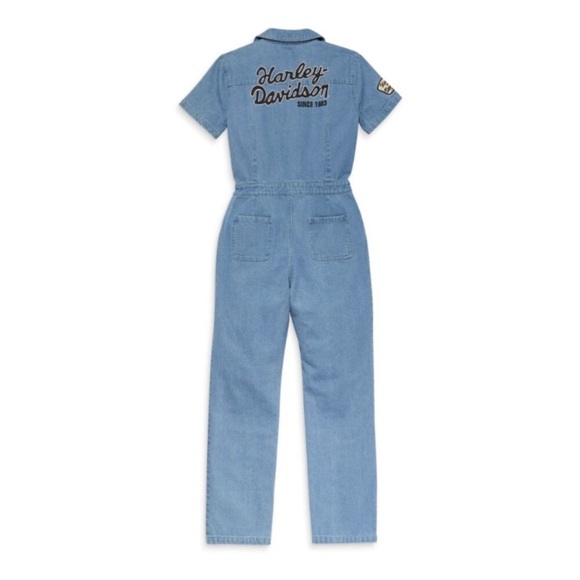 Harley Davidson Denim Jumpsuit - Picture 2 of 5